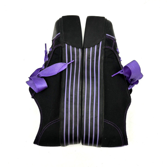 2003 Nightmare Before Christmas 10th Anniversary Black Purple Platform Sneaker 8 - Picture 12 of 16